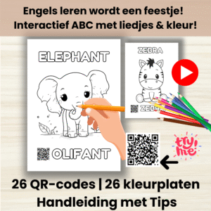 ABC Kleurboek voor Peuters – Alfabet Kleurplaten | Leren Lezen en Letters Herkennen | Printbare Kleurpagina’s